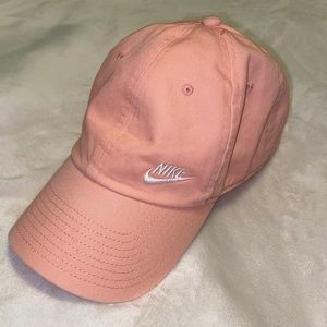 CORAL PINK NIKE HAT.